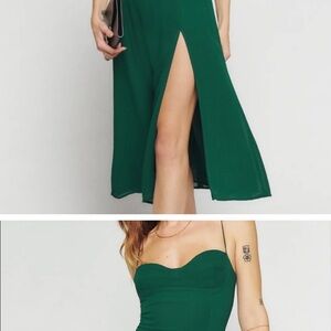 Reformation size 0 Elegant Green Dress